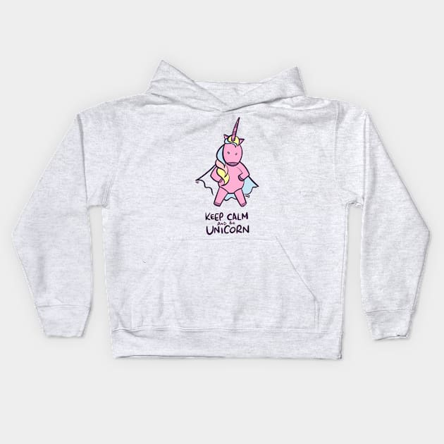 Unicorn Rainbow Kids Hoodie by Adam7